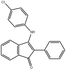 3-(4-chloroanilino)-2-phenyl-1H-inden-1-one Struktur