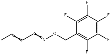 Crotonaldehyde  O-2,3,4,5,6-PFBHA-oxime Struktur