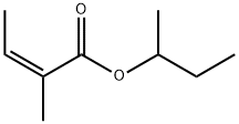 2-Butenoic acid, 2-Methyl-, 1-Methylpropyl ester, (2Z)- Struktur