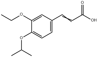 (2E)-3-(3-ethoxy-4-isopropoxyphenyl)acrylic acid Struktur