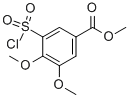 3-(CHLOROSULFONYL)-4,5-DIMETHOXYBENZOIC ACID METHYL ESTER Struktur