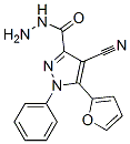 1H-Pyrazole-3-carboxylic  acid,  4-cyano-5-(2-furanyl)-1-phenyl-,  hydrazide Struktur