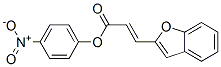 β-(Benzofuran-2-yl)acrylic acid p-nitrophenyl ester Struktur