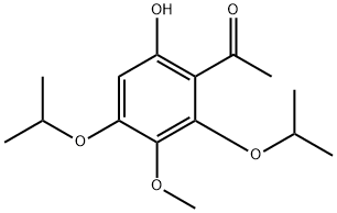 1-(6-HYDROXY-2,4-DIISOPROPOXY-3-METHOXYPHENYL)ETHANONE Struktur