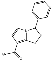 3-(3-pyridinyl)-1H,3H-pyrrolo(1,2-c)thiazole-7-carboxamide Struktur