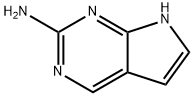 1H-Pyrrolo[2,3-d]pyrimidin-2-amine (9CI) Struktur