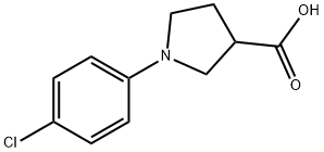 1-(4-Chlorophenyl)-3-pyrrolidinecarboxylic acid Struktur