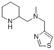 N-METHYL-N-(2-PIPERIDINYLMETHYL)-4-THIAZOLEMETHANAMINE Struktur