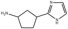 Cyclopentanamine,  3-(1H-imidazol-2-yl)- Struktur