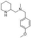 N-[(4-METHOXYPHENYL)METHYL]-N-METHYL-2-PIPERIDINEMETHANAMINE Struktur