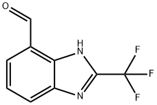 1H-BenziMidazole-7-carboxaldehyde, 2-(trifluoroMethyl)- Struktur