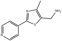 (4-METHYL-2-PYRID-4-YL-1,3-THIAZOL-5-YL)METHYLAMINE Struktur