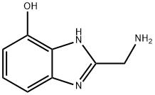 1H-Benzimidazol-7-ol,  2-(aminomethyl)- Struktur