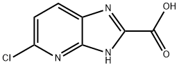 5-chloro-1H-imidazo[4,5-b]pyridine-2-carboxylic acid Struktur