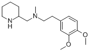 N-[2-(3,4-DIMETHOXYPHENYL)ETHYL]-N-METHYL-2-PIPERIDINEMETHANAMINE Struktur