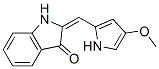 3H-Indol-3-one,  1,2-dihydro-2-[(4-methoxy-1H-pyrrol-2-yl)methylene]- Struktur