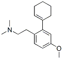 (+/-)--1-Cyclohexen-1-yl-4-methoxy-N,N-dimethylbenzeneethanamine Struktur