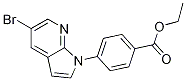 Benzoic acid, 4-(5-broMo-1H-pyrrolo[2,3-b]pyridin-1-yl)-, ethyl ester Struktur