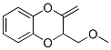 1,4-Benzodioxin,  2,3-dihydro-2-(methoxymethyl)-3-methylene- Struktur