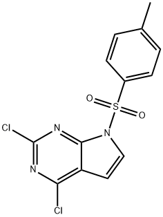 2,4-Dichloro-7-tosyl-7H-pyrrolo[2,3-d]pyriMidine Struktur