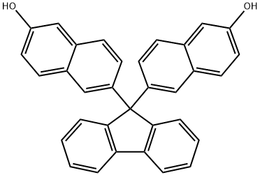 2-Naphthalenol, 6,6'-(9H-fluoren-9-ylidene)bis- Struktur