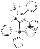 1,1-DIMETHYL-3,4-DIPHENYL-2-TRIMETHYLSILANYL-5-TRIPHENYLSILANYL-1H-SILOLE Struktur