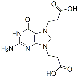 7,9-bis(2-carboxyethyl)guanine Struktur