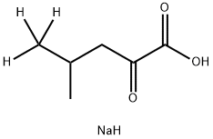 SODIUM 2-KETO-4-METHYL-D3-PENTANOATE Struktur