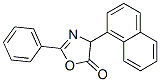 5(4H)-Oxazolone,  4-(1-naphthalenyl)-2-phenyl- Struktur