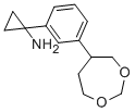 Cyclopropanamine, 1-[3-(1,3-dioxepan-5-yl)phenyl]- Struktur