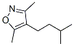 Isoxazole, 3,5-dimethyl-4-(3-methylbutyl)- (9CI) Struktur