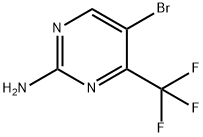 5-bromo-4-(trifluoromethyl)pyrimidin-2-amine Structure