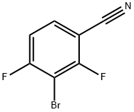 3-Bromo-2,4-difluorobenzonitrile Struktur