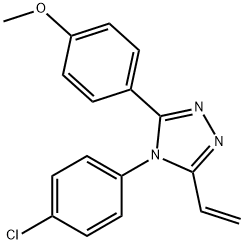 4-(4-CHLOROPHENYL)-3-(4-METHOXYPHENYL)-5-VINYL-4H-1,2,4-TRIAZOLE Struktur