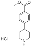 4-PIPERIDIN-4-YL-BENZOIC ACID METHYL ESTER HCL Struktur