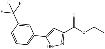 3-[3-(TRIFLUOROMETHYL)PHENYL]-1H-PYRAZOLE-5-CARBOXYLIC ACID ETHYL ESTER Struktur