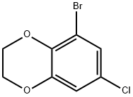 1,4-Benzodioxin,  5-bromo-7-chloro-2,3-dihydro- Struktur