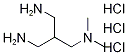 2-(Aminomethyl)-N1,N1-dimethylpropane-1,3-diamine trihydrochloride Struktur