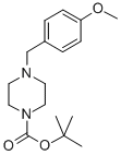 TERT-BUTYL 4-(4-METHOXYBENZYL)PIPERAZINE-1-CARBOXYLATE Struktur