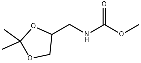 Carbamic  acid,  N-[(2,2-dimethyl-1,3-dioxolan-4-yl)methyl]-,  methyl  ester Struktur