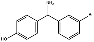 1-(3-Bromophenyl)-1-(4-hydroxyphenyl)methylamine Struktur