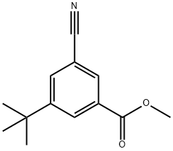 3-CYANO-5-TERT-BUTYL-METHYL BENZOATE Struktur