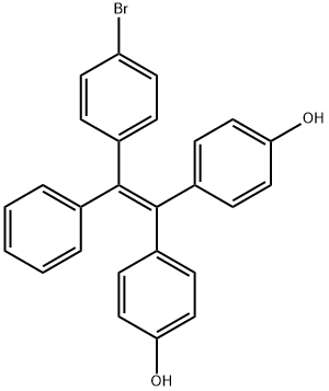 Phenol, 4,4'-[2-(4-bromophenyl)-2-phenylethenylidene]bis- Struktur