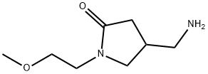 4-Aminomethyl-1-(2-methoxy-ethyl)-pyrrolidin-2-one Struktur