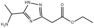 ETHYL 2-(5-(1-AMINOETHYL)-4H-1,2,4-TRIAZOL-3-YL)ACETATE Struktur