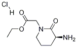 Ethyl 2-((S)-3-aMino-2-oxopiperidin-1-yl)acetate HCl Struktur