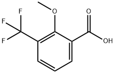 2-メトキシ-3-(トリフルオロメチル)安息香酸 化學(xué)構(gòu)造式