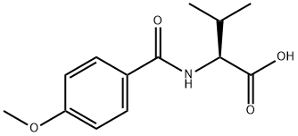 2-(4-METHOXY-BENZOYLAMINO)-3-METHYL-BUTYRIC ACID Struktur