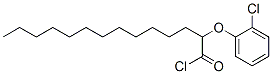 2-(2-Chlorophenoxy)tetradecanoic acid chloride Struktur