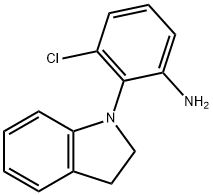 3-chloro-2-(2,3-dihydro-1H-indol-1-yl)aniline Struktur